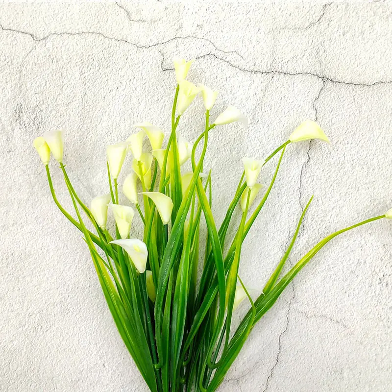 Новая красивая Мини искусственная Калла с листьями лилия водные растения