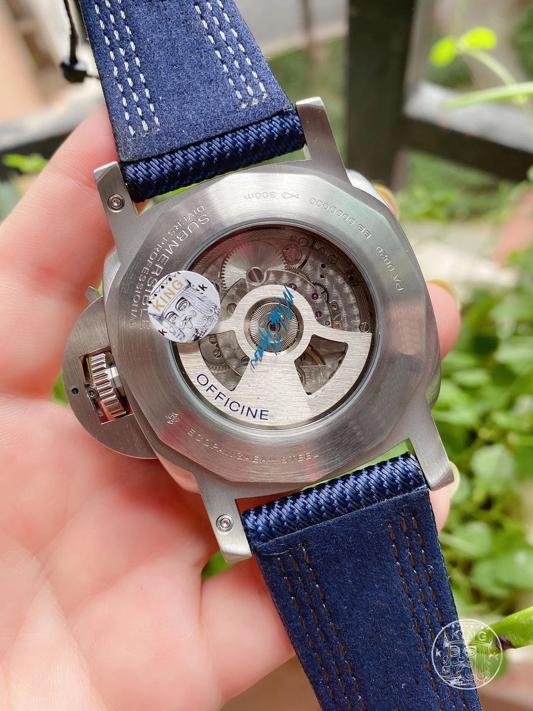 

2020 New Men Automatic Mechanical Stainless Steel Blue Black Canvas Leather Green Luminous 3 Days 1950 Power Skeleton Watch 47mm