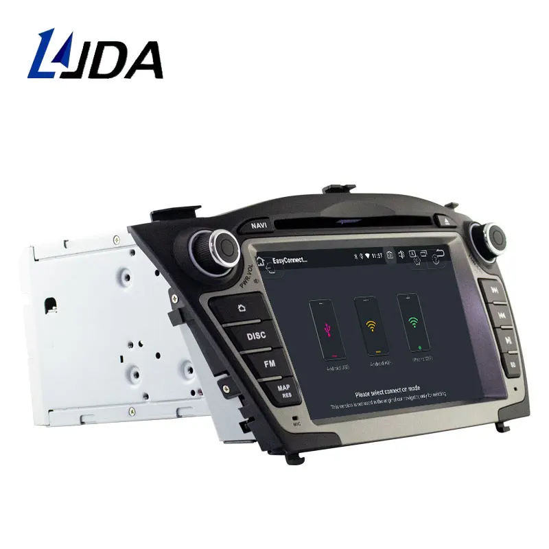 Автомобильный DVD-плеер LJDA Android 10 0 для Hyundai Tucson/IX35 2011 2012 2013 GPS Navi Stereo 2 Din