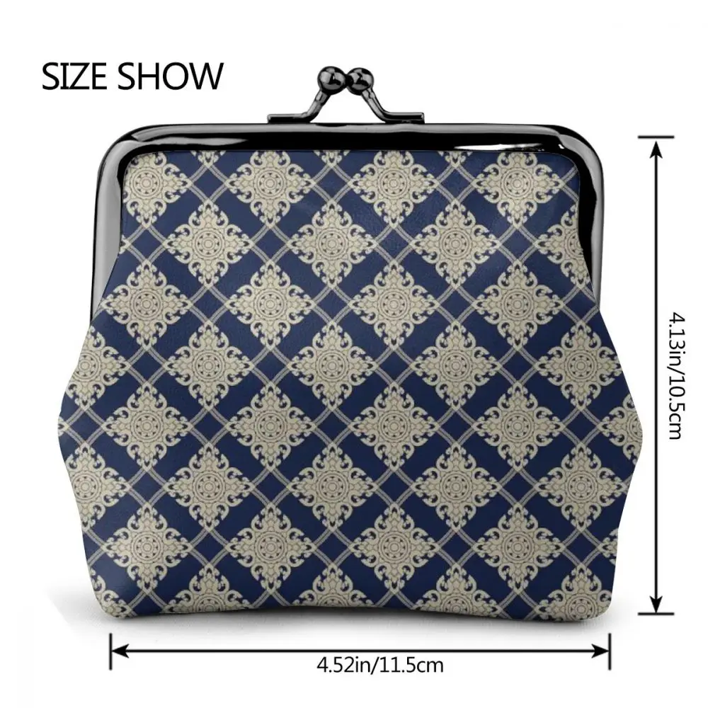 

WHEREISART Ornamental Magical Blue Stars Women Lady Retro Vintage Small Wallet Hasp Purse Clutch Bag Monederos Dropshipping