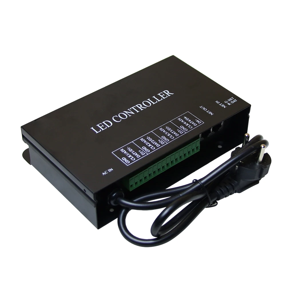 Цена Madrix Jinx! Контроллер Artnet RGB для светодиодных лент, контроллер пикселей DMX 512, контроллер затухания для светодиодных фонарей WS2811, WS2801, WS2812