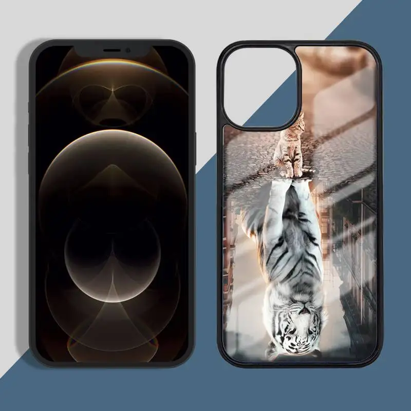

Cat tiger dog lion Phone Case PC for iPhone 11 12 pro XS MAX 8 7 6 6S Plus X 5S SE 2020 XR