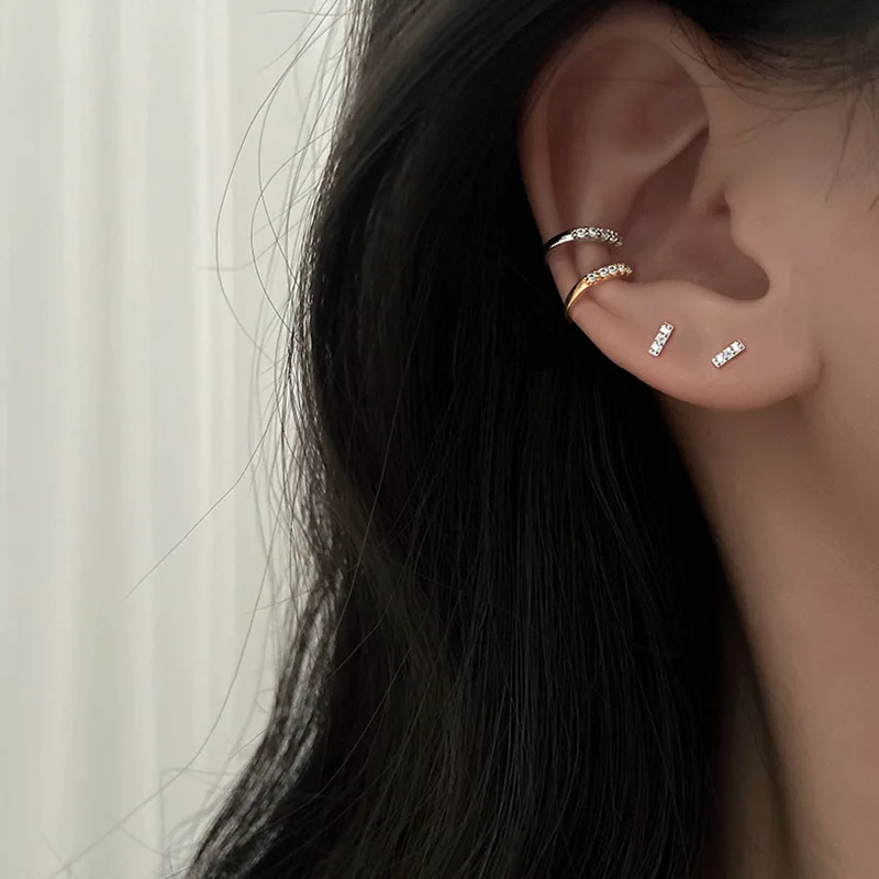 

Женские серьги-Клипсы из серебра 925 пробы, с кристаллами