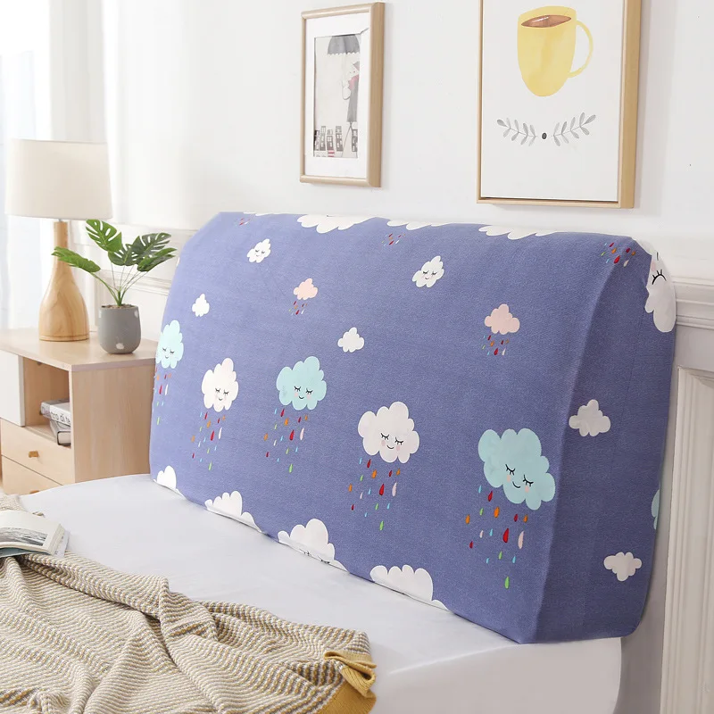 Современный простой эластичный чехол для кровати с принтом закрытый