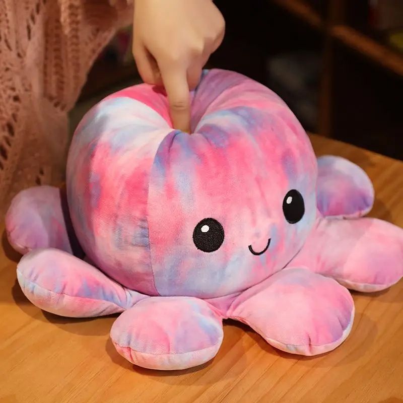 

Pleasure Genuine Two-side Octopu Cara Child Kids Octopus Gift Funny Turno Octopus Squishy Game For Stress Multicolor Octopu