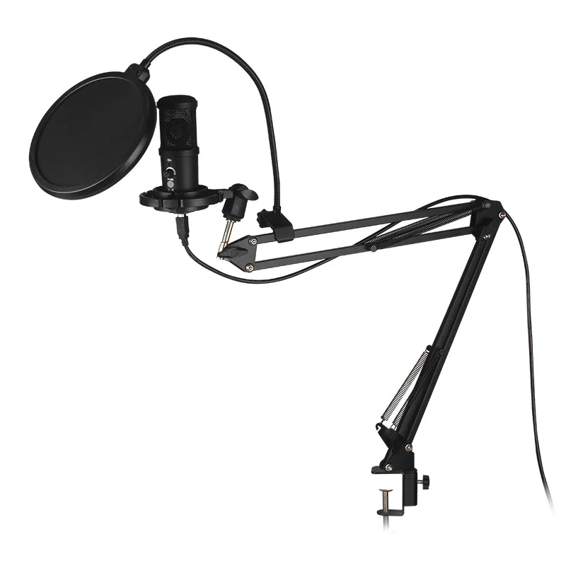 

Game condenser microphone set 192K computer recording desktop live broadcast large diaphragm wired microphone