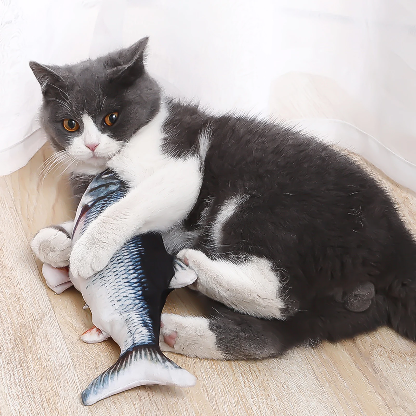 

New Cat Toy USB Charger Toy Fish Simulation Pendulum Fish Funny Cat Chew Toy Pet Supplies Kitten Dancing Fish Interactive Toy