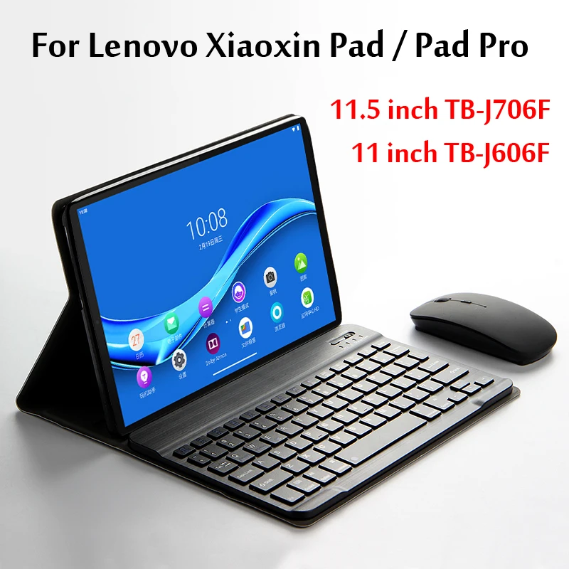 

Detachable Bluetooth Keyboard Case For Lenovo Xiaoxin Pad Pro 11.5 inch TB-J706F Funda Tab P11 J606F/ N/L PU Leather Tablet Case