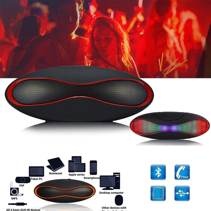 Беспроводная Bluetooth мини колонка портативная 3D Звуковая система стерео