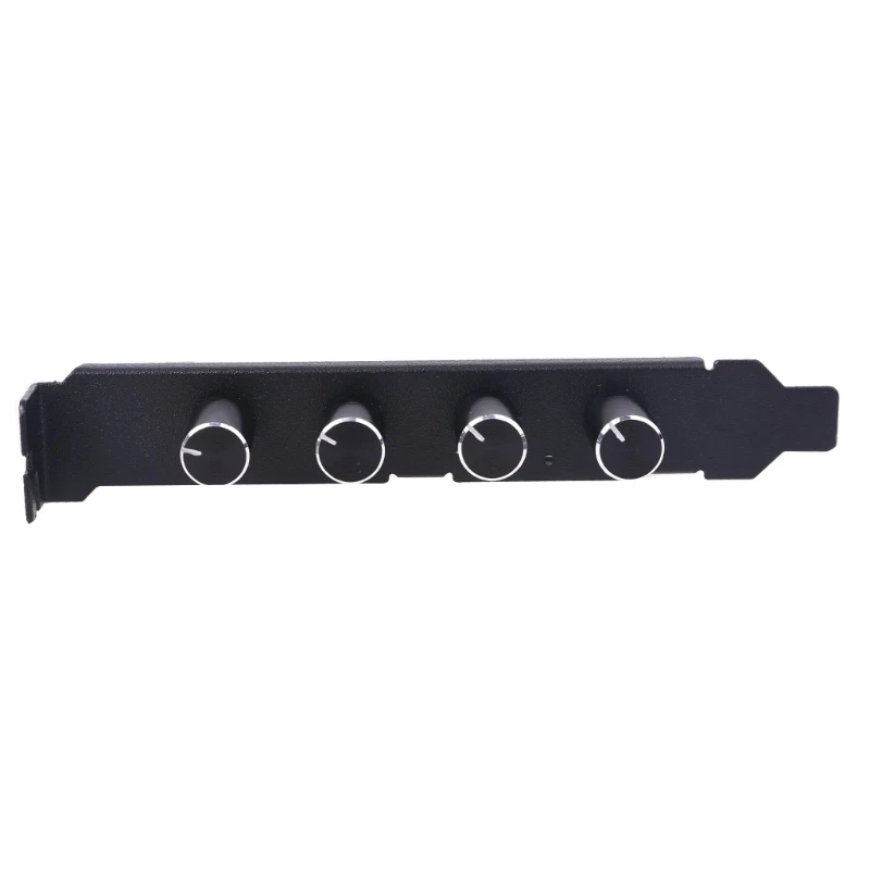 

PC 1/4 Knob Cooling Fan Hub Sata Power Supply Adapter Speed Controller for Computer Case Hdd Vga Pwm Pci