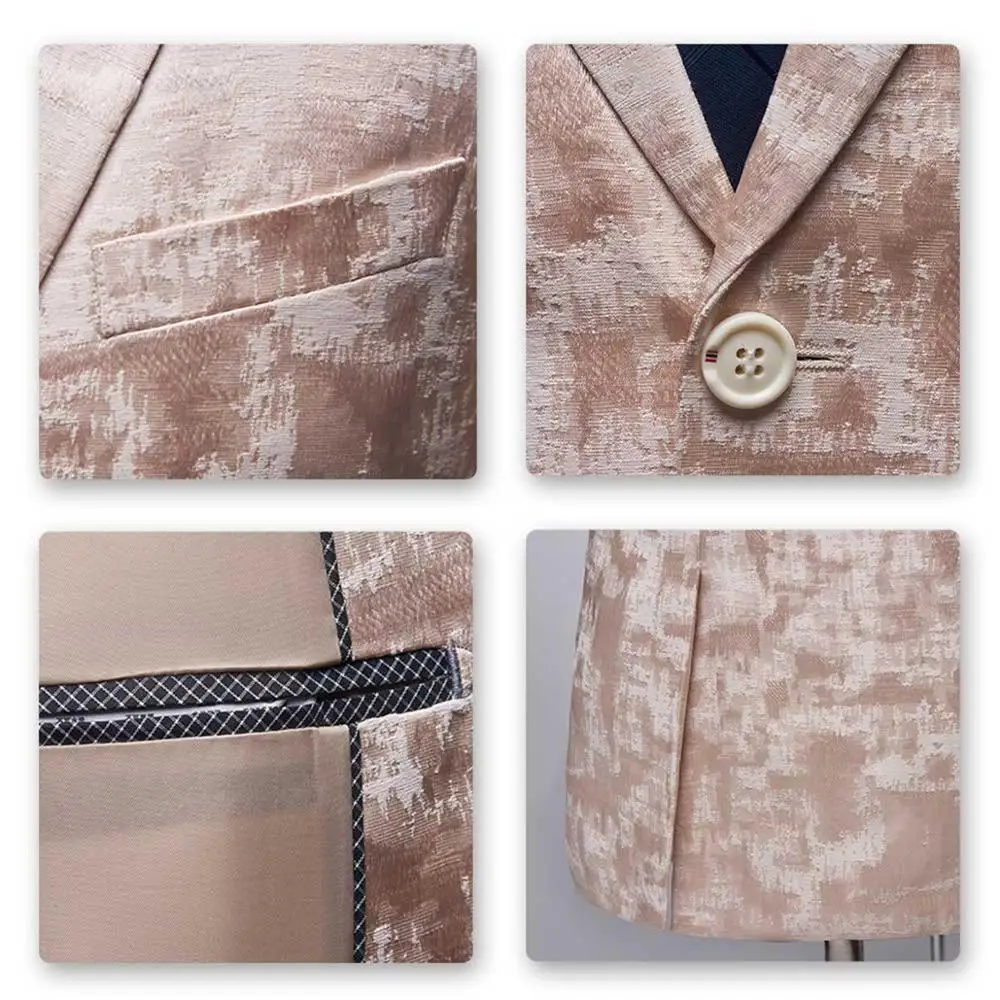 Новый мужской блейзер для свадьбы и куртки вечеринок костюм с двумя пуговицами