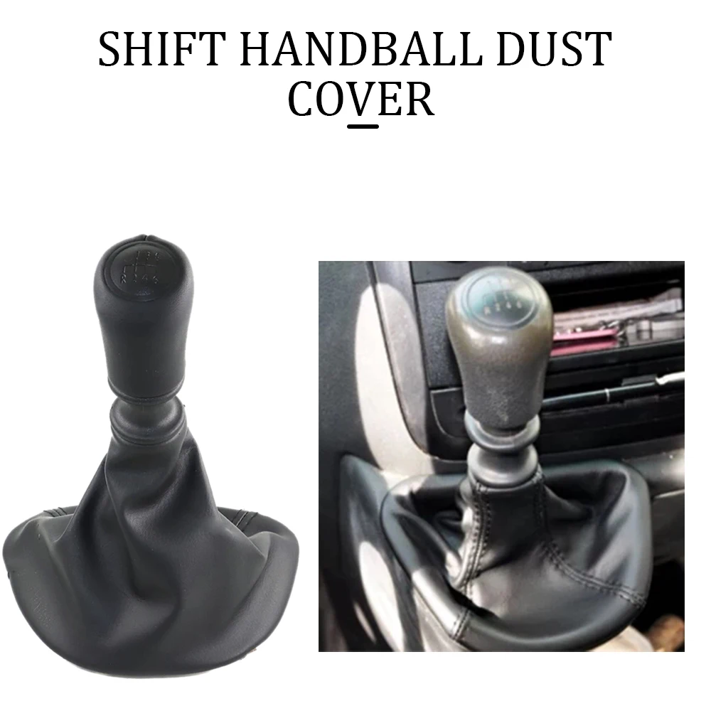 

6 Speed Manual Black Leather Car Shifting Gear Knob Lever Gate Dust Cover Car Accessories For Mercedes-Benz W639 Vito 2003-2010