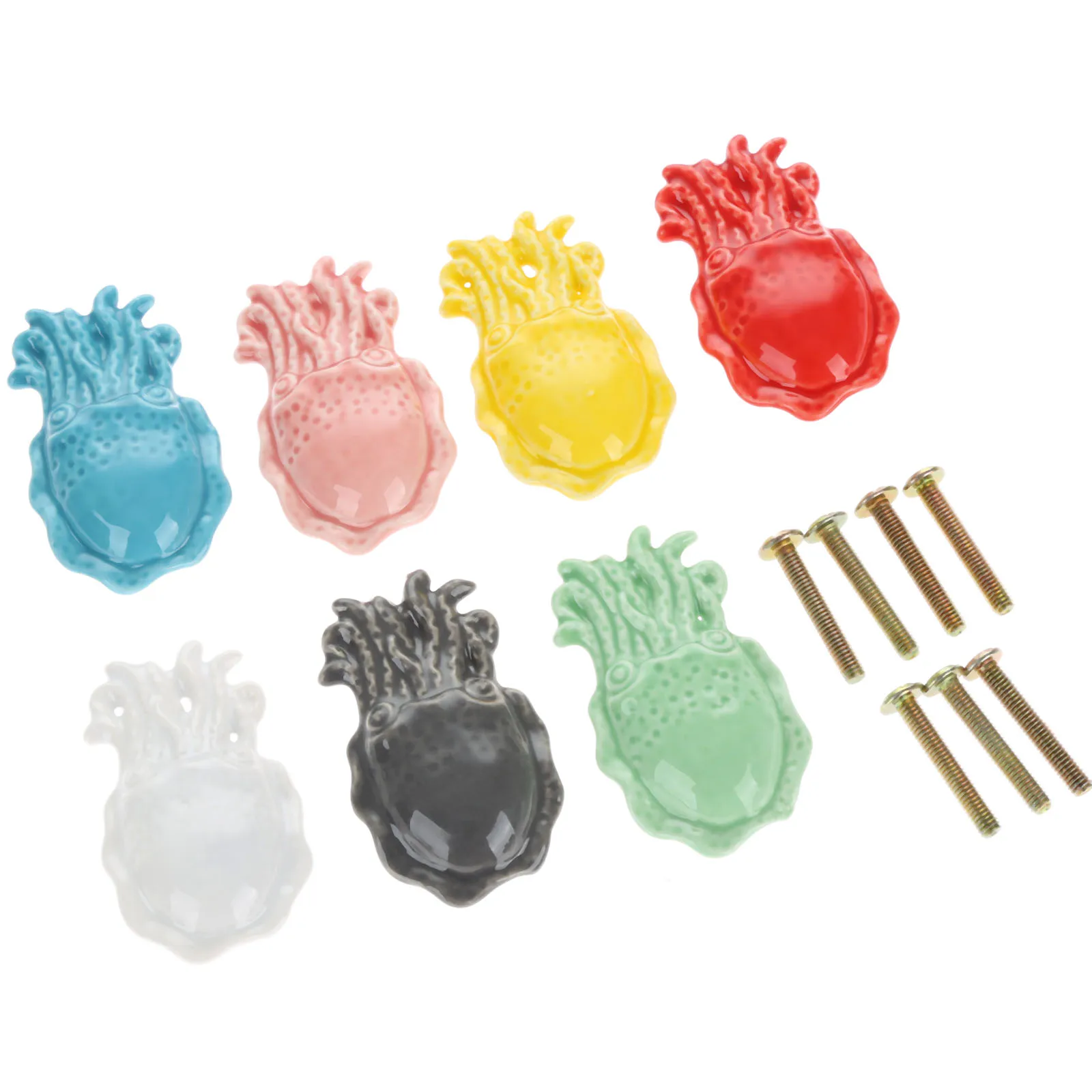 1 шт. керамическая ручка в форме осьминога ручки мебели и шкафа выдвижной ящик для