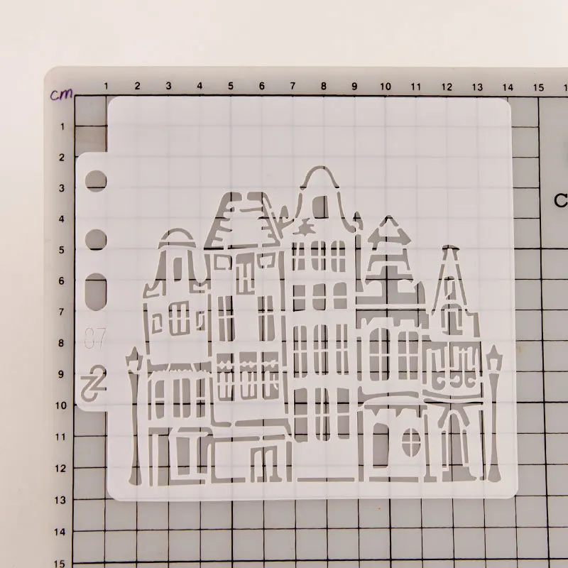 5 1 дюймов домашнее здание улица DIY трафареты для ношения одежды живопись