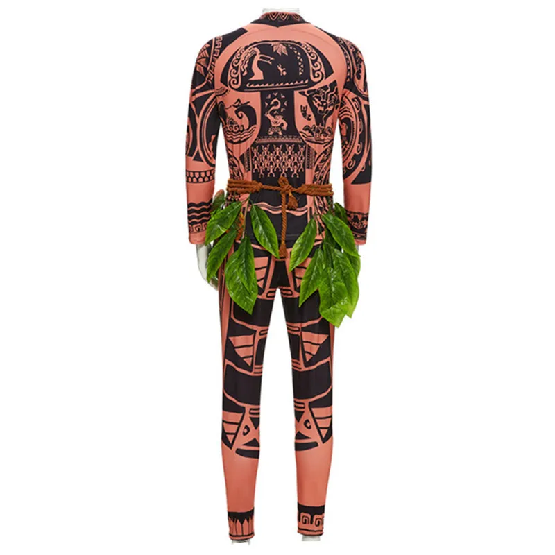 Косплей-костюмы аниме Моана для взрослых Maui топ с рисунком из татуировок мужской