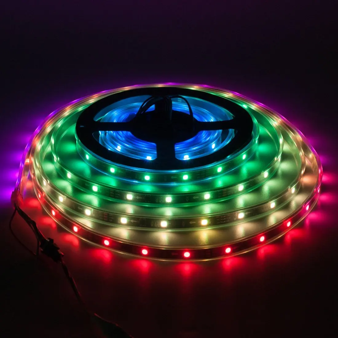 5 м 12 В Magic Home WS2811 IC 5050 RGB Светодиодная лента wi-fiпрограммируемый адресуемый светодиодная точечная лампа IOS Android Alexa Google полоса набор