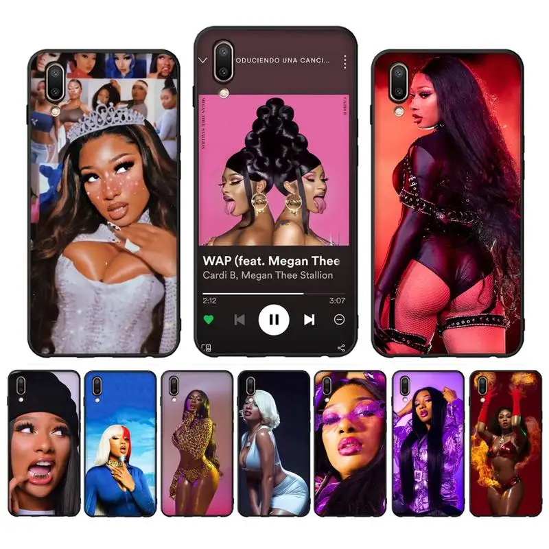 

Rapper Megan Thee Stallion Phone Case For Oppo Reno Realme C3 6Pro For vivo Y91C Y17 Y19 Capa