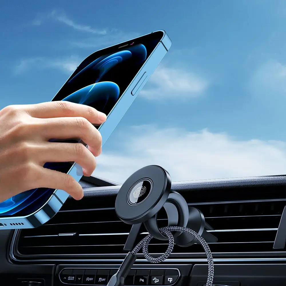 

Accessories Universal Round Dashboard Air Vent Magnetic Phone Holder Car For iPhone Samsung Huawei Xiaomi