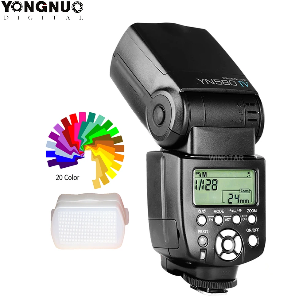 Бесплатный подарок-универсальная Беспроводная вспышка Yongnuo для Canon Nikon Pentax Olympus