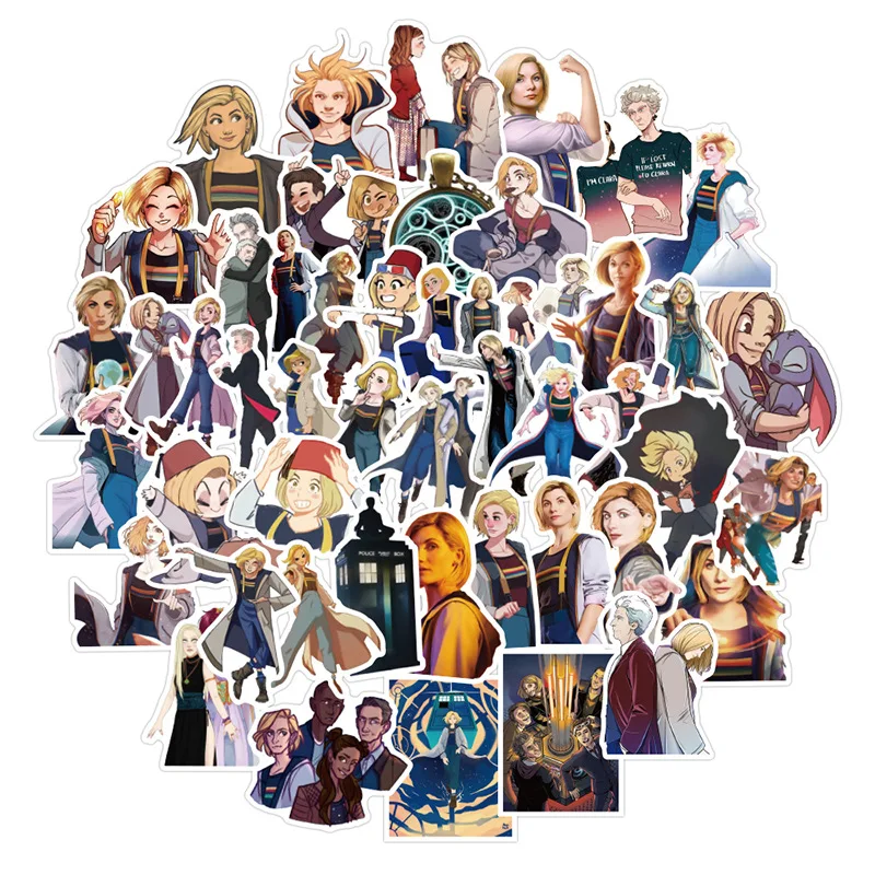 

10/30/50PCS Doctor who Stickers TV Series For Luggage Car Laptop Notebook Decal Bike Skateboard Sticker Cartoon Sticker kid Toys