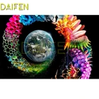 Полноразмерная картина из искусственных овощей, полноразмерная алмазная живопись, вышивка крестиком, планета земли, модель DIY3D