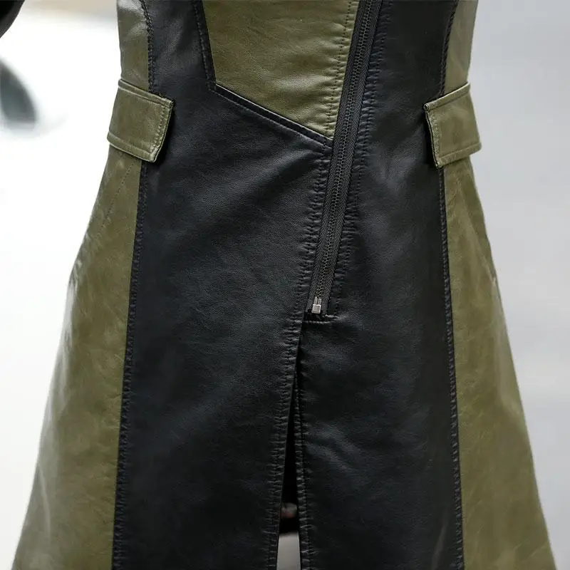 Осенние кожаные куртки для женщин зимние размера плюс тонкий дамы из
