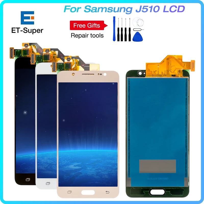 ЖК-дисплей J510 для Samsung Galaxy J5 2016 J510F J510M J510FN дисплей с сенсорным экраном и
