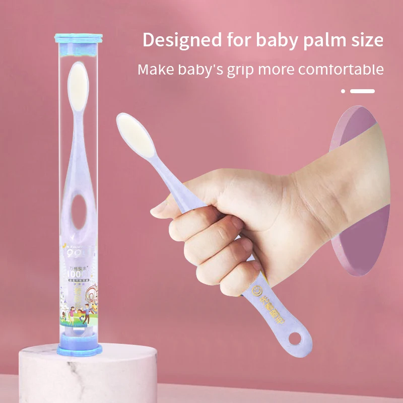 1 шт. детская зубная щетка с мягкой щетиной для детей ухода за зубами безопасная