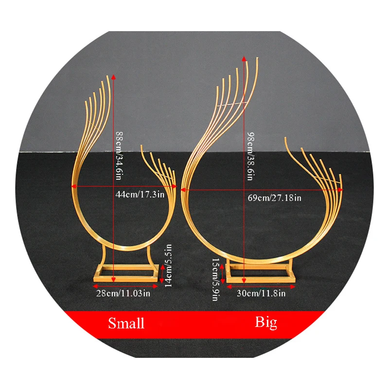 Искусственные цветы павлина изогнутые подставка для композиции свадебные