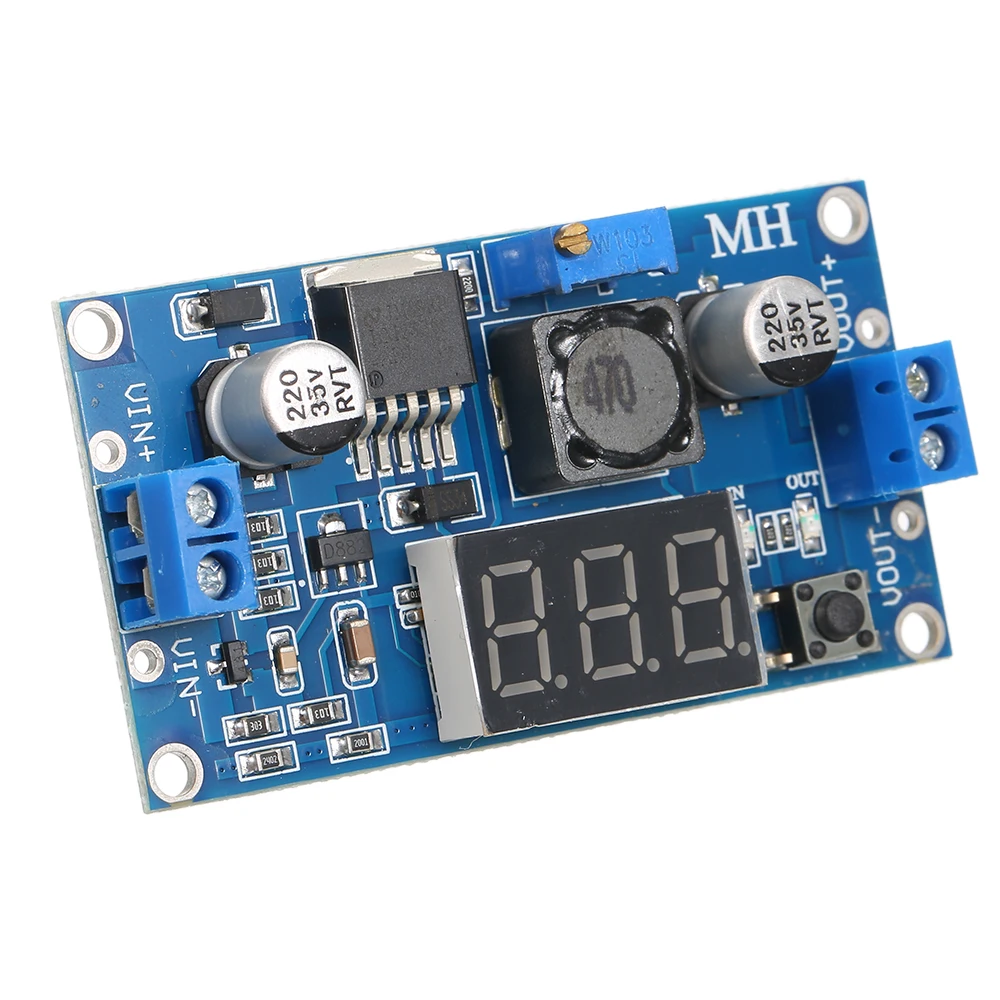 3A 5A 75W 24V to 12/5V LM2596S DC Step Down Регулируемый Модуль питания LM2596 регулятор напряжения с