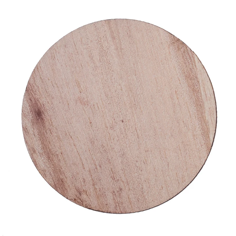 10 x Wooden Circle Shapes Plain Wood Craft Tags 50mm (5cm) Promotion | Дом и сад