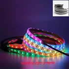 Умная Пиксельная светодиодная ленсветильник WS2812B 1 м2 м3 м4 м5 м; Индивидуально Адресуемая; 3060144 пикселейсветодиодовм; WS2812 IC;IP30IP65IP67;5 В