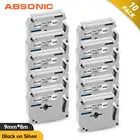 Absonic MK921 MK-921 Совместимость Брат M-K921 запечатанных лент для MK 9 мм черный на серебристом для Brother P-Touch этикетировщик PT70 PT80 PT110