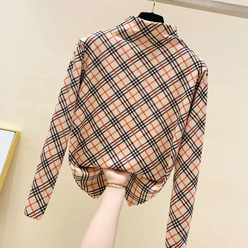 

Casual Women's T-shirt Long Sleeve Korean Slim Basic Cotton T-shirt Top Women's Fall Winter T-shirt Femme