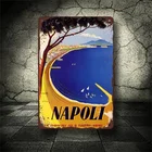 Оловянный знак Napoli Предупреждение ющие знаки, металлические знаки, винтажные 7,87*11,81 дюйма