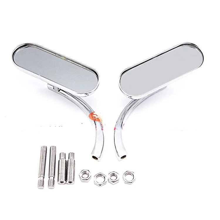 

1 Pair 8mm 10mm Motorcycle Rear View Side Mirrors For Harley Davidson Low Rider V-Rod Superglide Electra Glide Rearview Mirrors