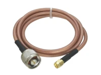 1pcs rg142 n male plug to sma male plug connector straight rf jumper pigtail cable 6inch10m