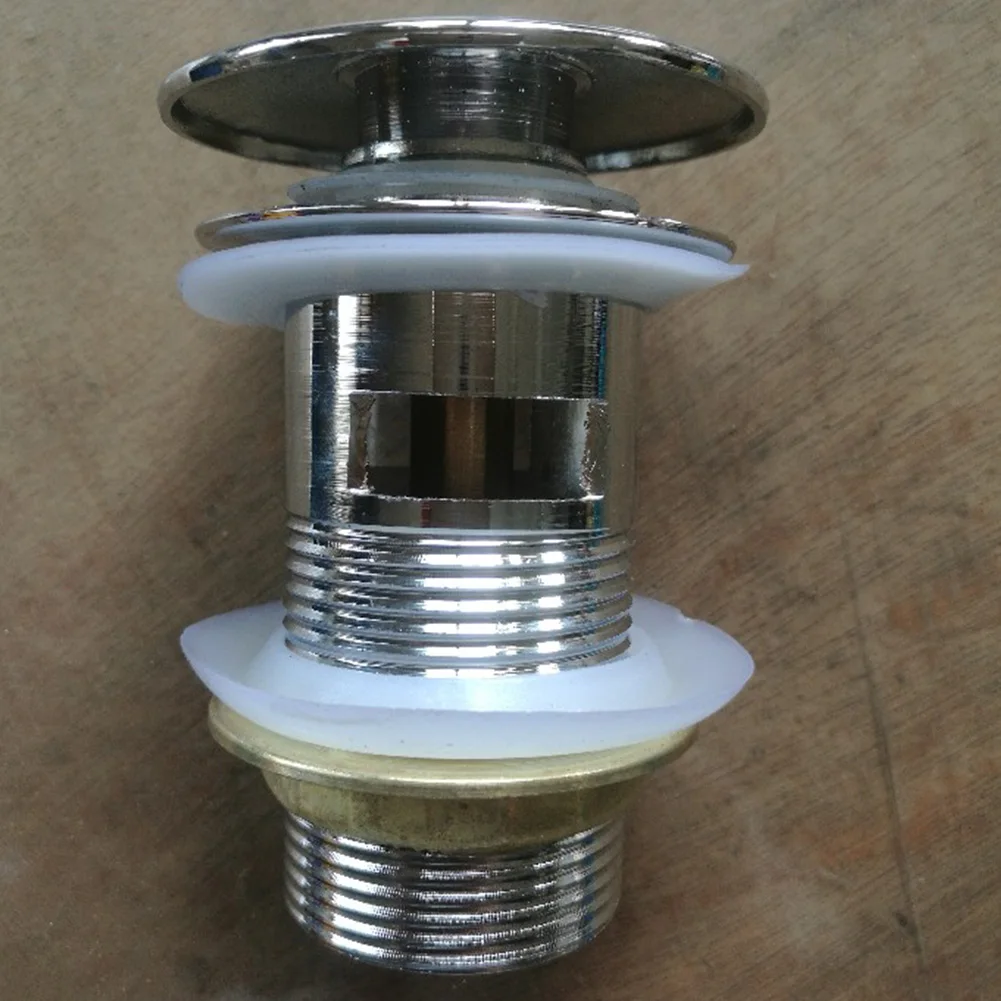 

Zinc Alloy Bathroom Polished Chrome Finish Up Sink -up Drain Overflow