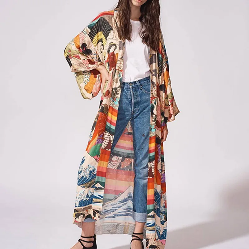 Sfit женский купальник бикини накидка Леопардовый принт Пляжная туника платья для