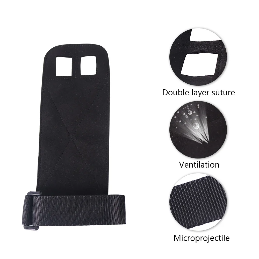 1 пара Ультра-волоконная ткань кожа защитная ладонь тяжелая атлетика штанга