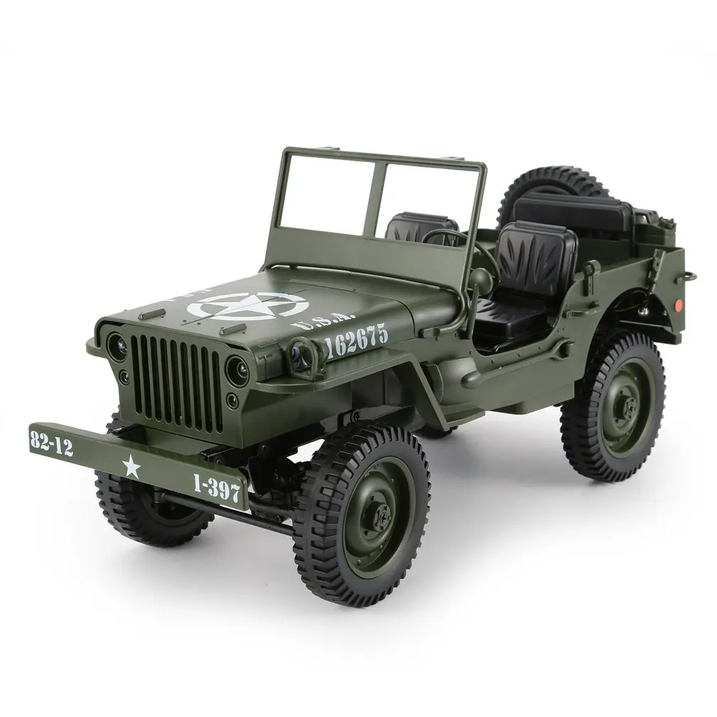C606 1:10 RC Автомобиль 2,4G 4WD трансформер пульт дистанционного управления свет джип четырехколесный привод внедорожный военный альпинистский автомобиль Детский подарок