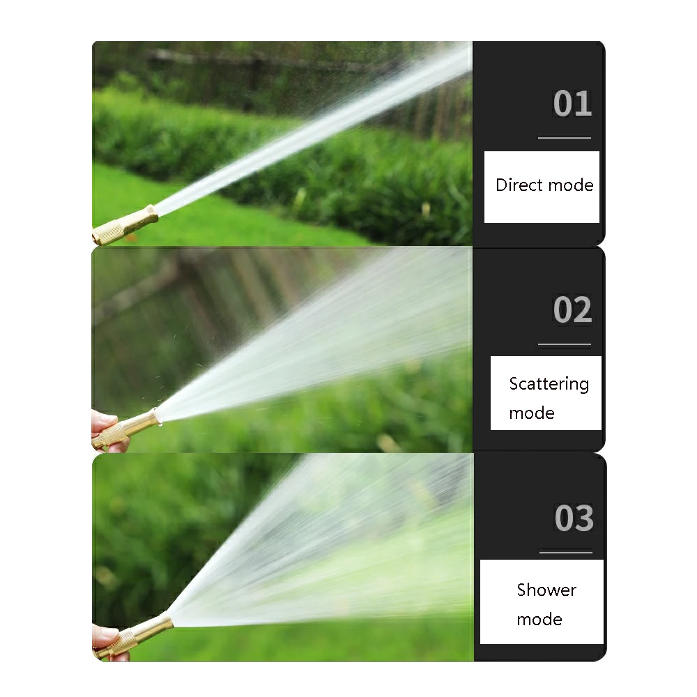 

2pcs Pure Copper Direct Spray Gun Household Car Wash Water Spray Gun Pure Copper Car Wash Tool Direct Spray Gun