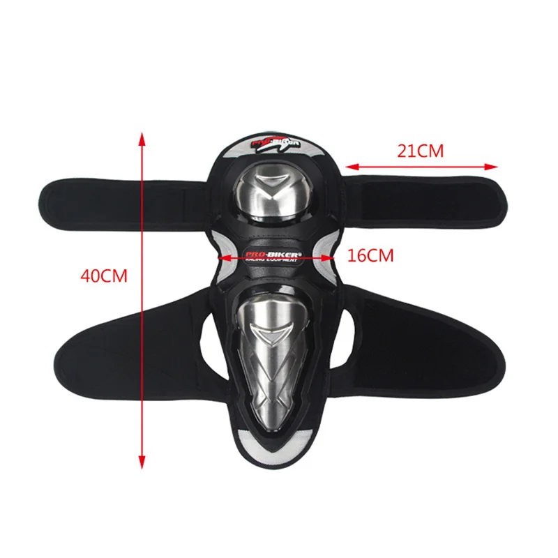 PRO байкерские Нержавеющая сталь Наколенники Защита наколенники и налокотники