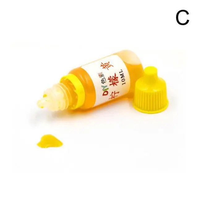 Yellow Краситель пигмент дополнение для поставки слаймов Прозрачное жидкое изготовление Полимерная глина аксессуары пушистый слизи талисманы Искусство Кристалл грязи игрушка комплект - Цвет: Yellow