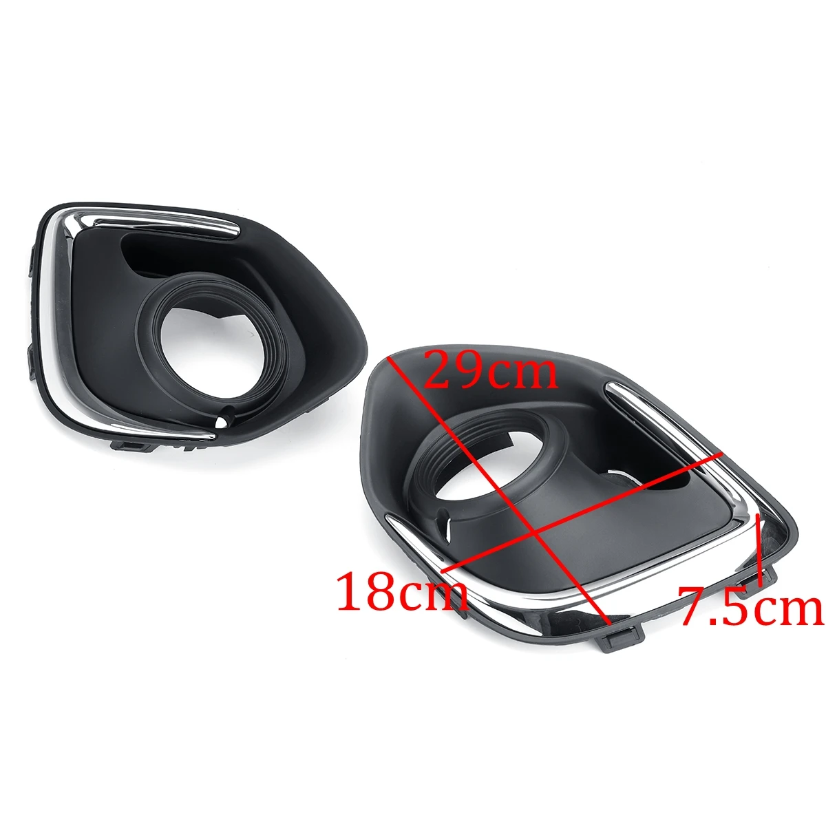 Накладка на переднюю противотуманную фару декоративный гриль для Mitsubishi Outlander Sport