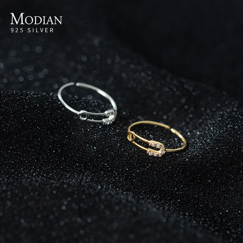 Кольцо Modian из серебра 925 пробы с маленьким милым штифтом