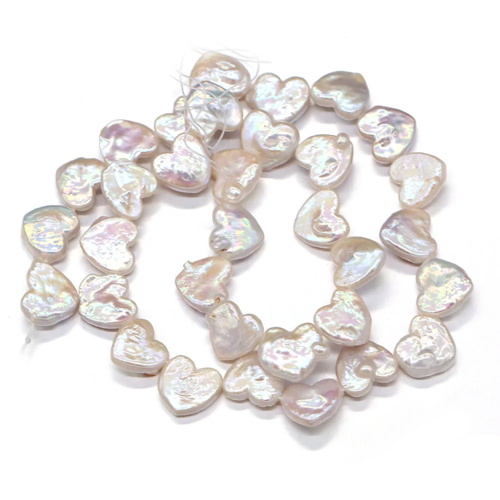 

Real Freshwater Baroque Pearl Beads Heart Shape Natural Pearls For Jewelry Making DIY Charm Accessories Fit Necklace Bracelet