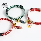 Ошейники OCE в японском стиле с подвеской в виде рыбы, милые кролики, регулируемый котенок, воротник для чихуахуа, аксессуары для домашних животных