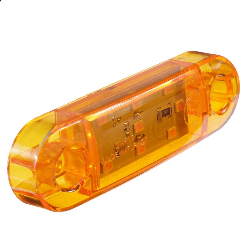 

NEW-6X 12V-24V 9 LED Car Truck Side Marker Light Lamp Tail Light Signal Indicator Warning for Trailer Caravan Lorry Van