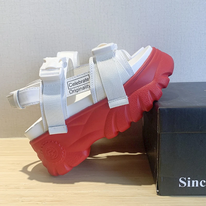 Босоножки на танкетке высотой 8 см/3 1 дюйма женская модная обувь толстой подошве